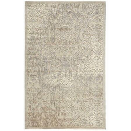 NOURISON Graphic Illusions Area Rug Collection Ivory 3 Ft 6 In. X 5 Ft 6 In. Rectangle 99446131607
